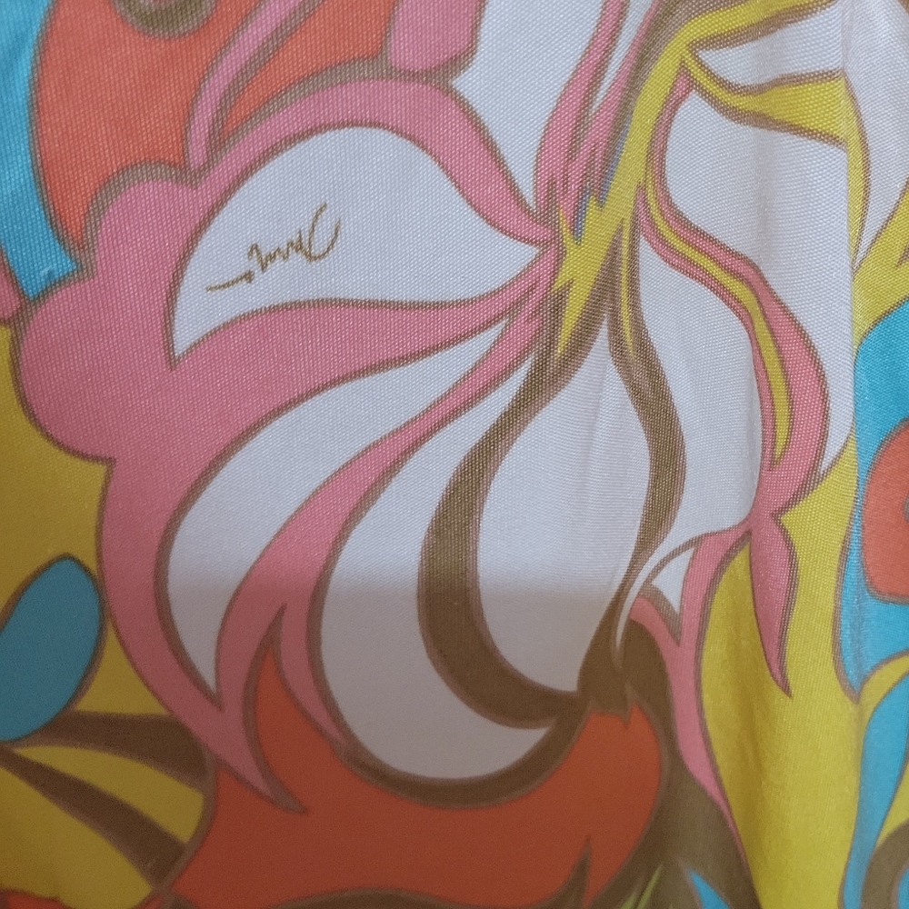 Trina Turk Psychedelic Colorful Mini Dress - Picture 5 of 7
